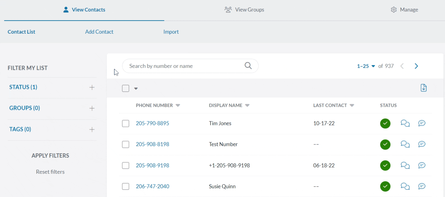 Exporting Contacts Notify Now - High Quality Dark Illustration - Mobile